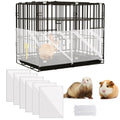 6Pcs Plastic Pet Cage Liner 12” x 10” Clear Bunny Cage Urine Guard Guinea Pig Side Lining Sheet Rabbit Habitat Siding Ferret Scatter Guard Cage Accessories Simple but Essential